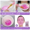 Nielies Jelly Mask, Facial Skin Care- Vampire Peel-Off Jelly Mask Set, Jelly Mask For Facials, Face Mask For Instant Hydration, Vegan Peel Off Face Mask, For Moisturizing, Smoothing (Lavender)