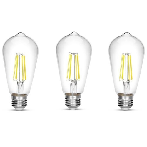 NOTOC LED Edison Bulb 4W,Antique 40W Vintage Edison Bulb,E26 Light Bulb Non Dimmable Led Bulb 450 Lumens Daylight White 4000K,Pack of 3
