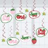 Strawberry Party Decorations Berry First Birthday Party Decor Sweet Strawberry Hanging Swirls 24pcs Kids Baby Shower Party Supplies, Assembled and Ready to Use