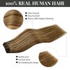 Belaved Clip in Hair Extensions Honey Blonde Mixed Light Brown Human Hair Clip in Extensions 16 Inch Remy Hair Extensions Clip Ins Straight Clip in Real Human Hair 70g 7pcs #4P27