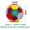 LINKBOY Soft Indoor Soccer Balls for Juggling, Kids Soccer Ball for Inside House and Yard, Size 4