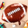 Football Balloons Football Party Balloons Football Shaped Aluminum Foil Balloons for Sport Themed Football Themed Birthday Party Decor, 26 Inch(8 Pieces)