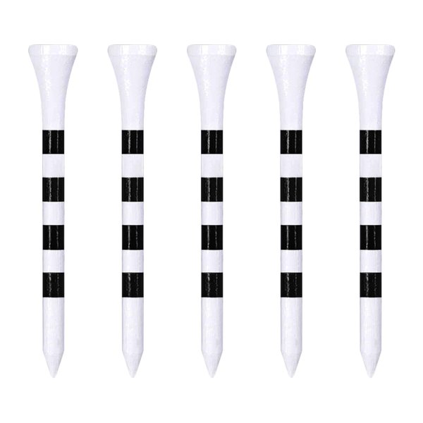 Zivisk Wooden Golf Tees 2-3/4" 100 Count 70mm White