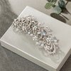 EVER FAITH Austrian Crystal Clear AB Wedding Silver-Tone Hair Comb