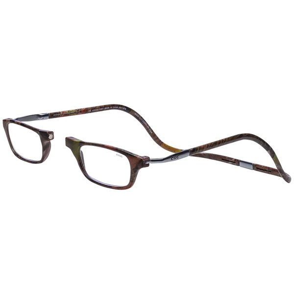 Clic Magnetic Reading Glasses, Adjustable Temple, Computer Readers, Original Expandable, (M-XL, Kings Camo, 3.00 Magnification)