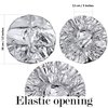 12 Pieces Deep Conditioning Caps Aluminum Foil Reusable Hair Processing Caps Hair Coloring Shower Caps for Home Salon Use (Silvery, 12 Inch)