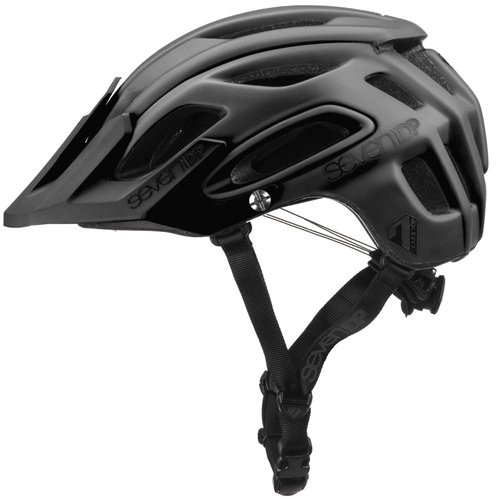 7 iDP M2 Boa MTB Mountain Bike Vented Adjustable Bicycle Helmet (Matte/Gloss Black, XS/S)
