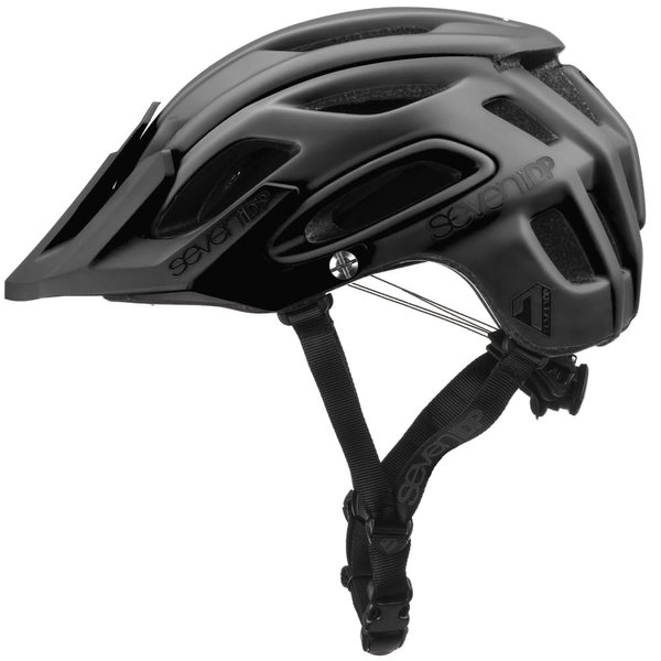 7 iDP M2 Boa MTB Mountain Bike Vented Adjustable Bicycle Helmet (Matte/Gloss Black, XS/S)