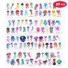 97 PCS Jellyfish Temporary Tattoos - Under The Sea Creatures Mermaid Ocean Themed Stickers for Kids Birthday Party Supplies, Decorations, Favors, and Prizes - Cute Gifts for Boys and Girls