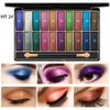DISAAR Beauty Shiny 20 Color Wet Eye Shadow Palette Makeup Glitter Gold Talcum Powder Waterproof Advanced Nano Technology Long-Lasting Effect 27g (MT 2#)
