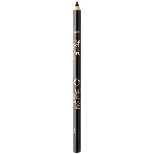 Skone Cosmetics Tattooed Solid Eyeliner - Eyeliner Pencil Black - Smooth Soft Gliding, Waterproof, No Smudging Pencil Eyeliner - Long Lasting Under Eye Liner for Intense Look (Black)