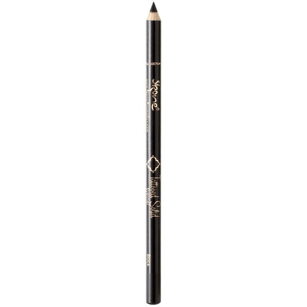 Skone Cosmetics Tattooed Solid Eyeliner - Eyeliner Pencil Black - Smooth Soft Gliding, Waterproof, No Smudging Pencil Eyeliner - Long Lasting Under Eye Liner for Intense Look (Black)