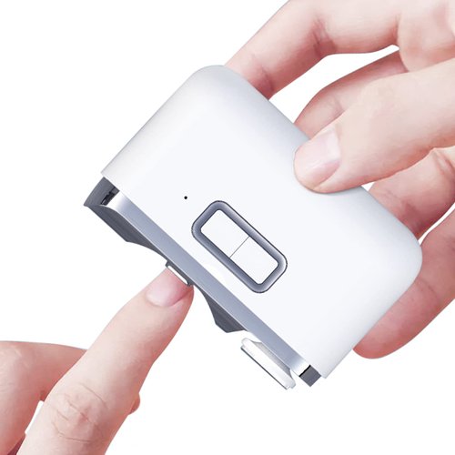 Electric Nail Clipper, with Nail File & Nail Scraps Storage USB Rechargeable Safety Fingernail Trimmer 2 in 1Manicure Tool for Elderly Adults Children Care Communities, Caregivers, Kids Men Women