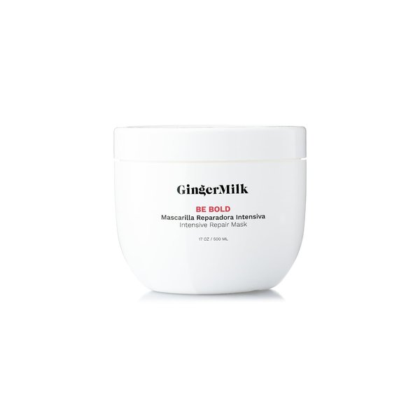 Intensive Repair Hair Mask for Dry - Damaged Hair due to Coloring, Hair Conditioner, Deep Conditioning | 16oz | Be Bold by GINGER MILK