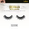 Laflare Silk Lashes 3D FAUX MINK Eyelashes, Light, Reusable, Handmade, Natural Looking, Professional Easy to Apply Eyelashes in a Knitted Style2-3 PACKS BUNDLE SPECIAL (3, SD09E)