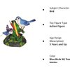 Haktoys Singing Chirping Birds with Penholder and Mini Drawer - Battery Operated Realistic Bird Motion & Sound (Batteries Included) Great Office Desk and Room Accessory