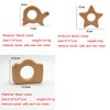 Nature Baby Teething Toys 11pc Wooden Teether Montessori Toys Wood Teether Rings Organic Infant Teether Handmade Pendant Set Shower Gift (Type 1)