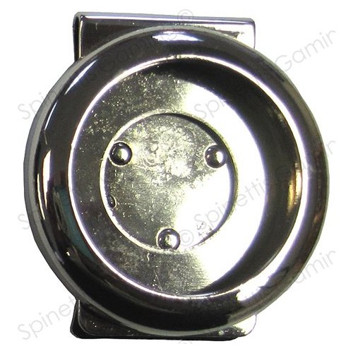 One New Silver / Chrome Las Vegas Poker Chip Money Clip Hold Favorite CHIP
