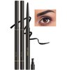 Erinde 2PCS Black Gel Eyeliner for Mature Women - Waterproof Smudge-proof Eye Liner Pencil, Gel Cream Matte Texture, Built-in Sharpener, Long Lasting Precision Waterline Eyeliner for Older Women