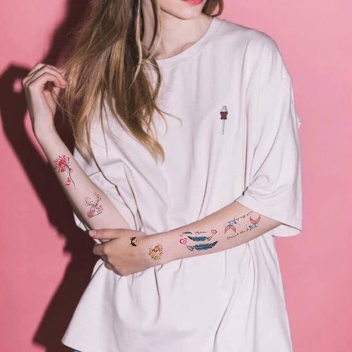 30 Sheets Butterfly Temporary Tattoos For Women Girls Adults 3D Butterflies Sexy Fake Tattoo Stickers Waterproof Body Art Colored Temp Tattoo Paper (S30 F)