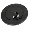 HECASA Locking Gas Cap Cover Compatible with 2003-2010 Hummer H3 H3T Fuel Tank Filler Door with Lock Aluminum Exterior Accessories (Textured Black)