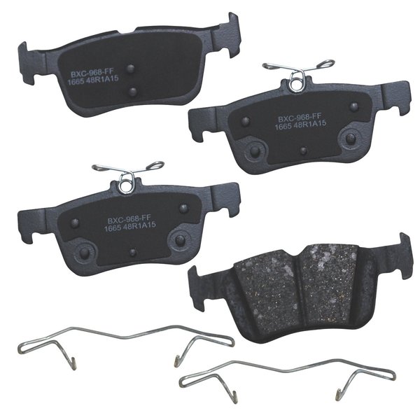 Bendix Premium SBC1665 Ceramic Rear Brake Pads for Ford Fusion 2016-2013, Lincoln MKC 2019-2015, MKZ 2016-2013, Nautilus 2023-2022