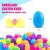 KASU 50 Pcs Prefilled Easter Eggs with Mochi Squishy Toys Premium for Easter Theme Party Favor, Eggs Hunt, Basket Stuffers/Fillers, Classroom Prize Supplies
