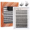 Lash Clusters DIY Lash Extensions, C Curl Individual Lashes Clusters Lashes Wispy Lash Extensions Natural Look Eyelash Clusters Mix 8-16mm(CHIC-0.07C-8-16mm)