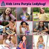 PURPLE LADYBUG Make Your Own Bracelet Making Kit for Girls - Bracelet Making Kit for Girls 5-7, Arts and Crafts for Kids Ages 6-8 Girls, Christmas Gifts for Girls Stocking Stuffers