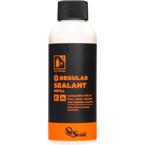 Orange Seal - Regular Formula Tubeless Bike Tire Sealant | Fast Sealing, up to 1/4" Puncture | for MTB, Road, CX and Gravel Bicycle Tires | 8oz Refill