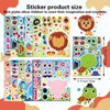 24 PCS Make a Face Stickers for Kids - Make Your Own Stickers Animal Mix and Match Sticker Sheets with Safaris, Sea and Farm Animals for Kids Party Favor Supplies Craft Activities Ages 3+