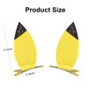 JiaDuo Yellow Cartoon Ears Hair Clips Glitter Girls Women Birthday Gift Halloween Costume Accessories 1 Pair