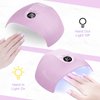 HEBECA UV Light for Gel Nails, 75W Professional UV LED Nail Lamp for Fast Curing Nails, Super-Thin Salon-Grade Nail Dryer with Smart Sensor & 3 Timer Settings & LCD Display X33