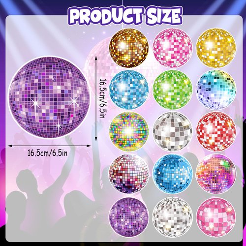 35Pcs Disco Party Hanging Swirl Decor, 50s 70s 80s 90s Colorful Disco Ball Birthday Party Decorations Disco Themed Party Swirls Streamers Ceiling Supplies for 1950s 1970s Birthday Party Supplies