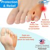 Chiroplax Tailor's Bunion Corrector Pads Bunionette Pain Relief Pinky Little Toe Straightener Separator Cushion Splint Protector Shield Spacer Cover Guard (4 Pads, Shims - Medium)