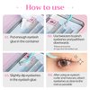 CCAMBBAK I-dol Looks So Natural False Eyelashes Handmade Lightweight Individual Lashes Extension Lengthening Wisps Authentic K-Beauty Fake Eyelashes (W type 9-11mm mix (Black))