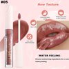 Rose Tan lip plumper gloss Tinted Glitter Lipgloss Lip Oil Teens Moisturizing Lipstick Lip Balm High Shine And Vegan Plumping Lip Gloss For Women Girls Long-Lasting Dry Lip Care Lip Gloss 05