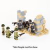 MOOXI WW2 Suburban Military Scene Building Blocks Set(145PCS).Suitable for Military Action Mini-Figures Combat Scenarios.