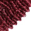22 24 26 Inch 1B99J Bundles Ombre Red Deep Wave Human Hair Bundles Brazilian Unprocessed Virgin Hair Two Tone Black And Wine Red Bundles Human Hair Burgundy Deep Wave Bundles Remy Hair Extensions