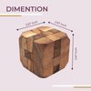BSIRI Games Gifts and Brain Teaser Puzzles for Adults Classic Games of Diamond Cube Puzzle for Kids Puzzle Games to Challenge Mind Puzzles for Adults for Fun and Educational Game Kids Wooden Puzzles