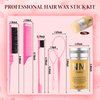 Hair Wax Stick Set for Flyaways Hair Accessories for Women Girls Teen Girls Trendy Stuff, Hair Styling Tools Slick Stick Baby Hair Gel, Christmas/Birthday Gifts Stocking Stuffers for Women Kids (Pink)