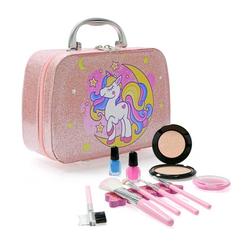 Contixo MT1 Pretend Play Kids Makeup Set with Sparkle Case