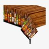 RODASON Whiskey Party Tablecover Plastic Whiskey Theme Birthday Tablecloth Aged to Perfection Birthday Party Decorations Supplies, Multi Color