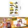 300PCS Construction Zone Party Favors Tattoos Temporary - Kids Construction Birthday Party Supplies Decorations Goodie Bags Stuffers Tractor Truck Body Stickers