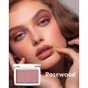 Powder Blush Palette, Matte Powder Makeup Blush for Cheeks, Natural Glow Face Blush Contour Palette, Lightweight, Smooth, High Impact Buildable Color, Long-lasting All-Day Face Enhancing -#Rosewood