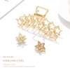 Fashey Hair Claw Clips Star Hair Claws Mini Crystal Hair Clip Strong Hold Hair Jaw Clips Hair Accessories for Women and Girls(Pack of 3)