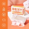 BRIXY Exfoliating Facial Cleansing Bar Even Skin Tone – Rice Powder And Vitamin C, Ceramide & Niacinamide Support A Healthy Skin Barrier, Soap Free, pH Balanced And Vegan