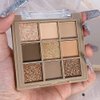 Matte Shimmer Nude Brown Eye Shadow Palette Makeup,Eyeshadow Long Lasting Waterproof Cruelty-Free , 9 Blendable Shades in Smooth Matte and Shimmer Finishes with Gorgeous Pearls for Girls (05#)