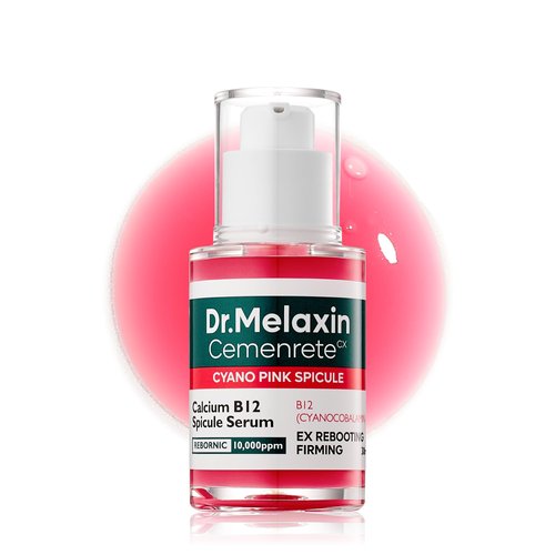 Dr.Melaxin Cemenrete Cyano Pink Spicule Serum with Calcium, Vitamin B12 for under eyes skin, Dark Circles, Fine Lines, Puffiness&Eye Bags Cream, 1.01 fl. oz.