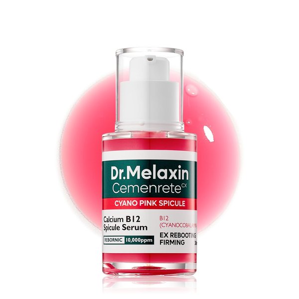 Dr.Melaxin Cemenrete Cyano Pink Spicule Serum with Calcium, Vitamin B12 for under eyes skin, Dark Circles, Fine Lines, Puffiness&Eye Bags Cream, 1.01 fl. oz.